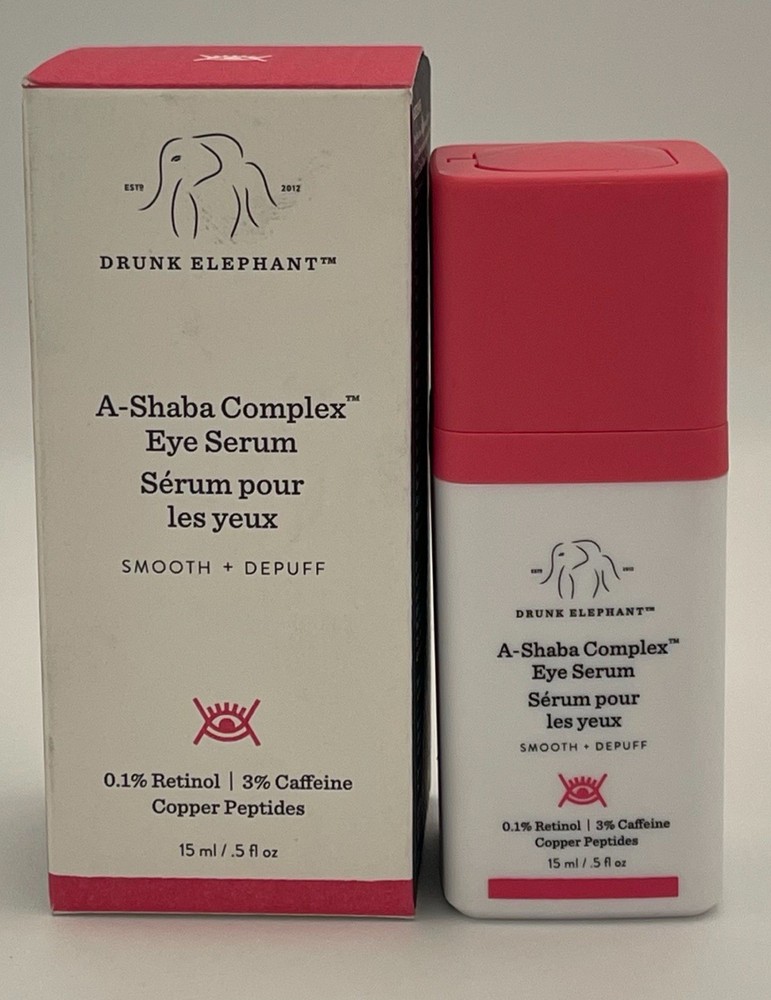 Drunk Elephant A-Shaba Complex by Drunk Elephant, .5 oz Eye Serum With Box