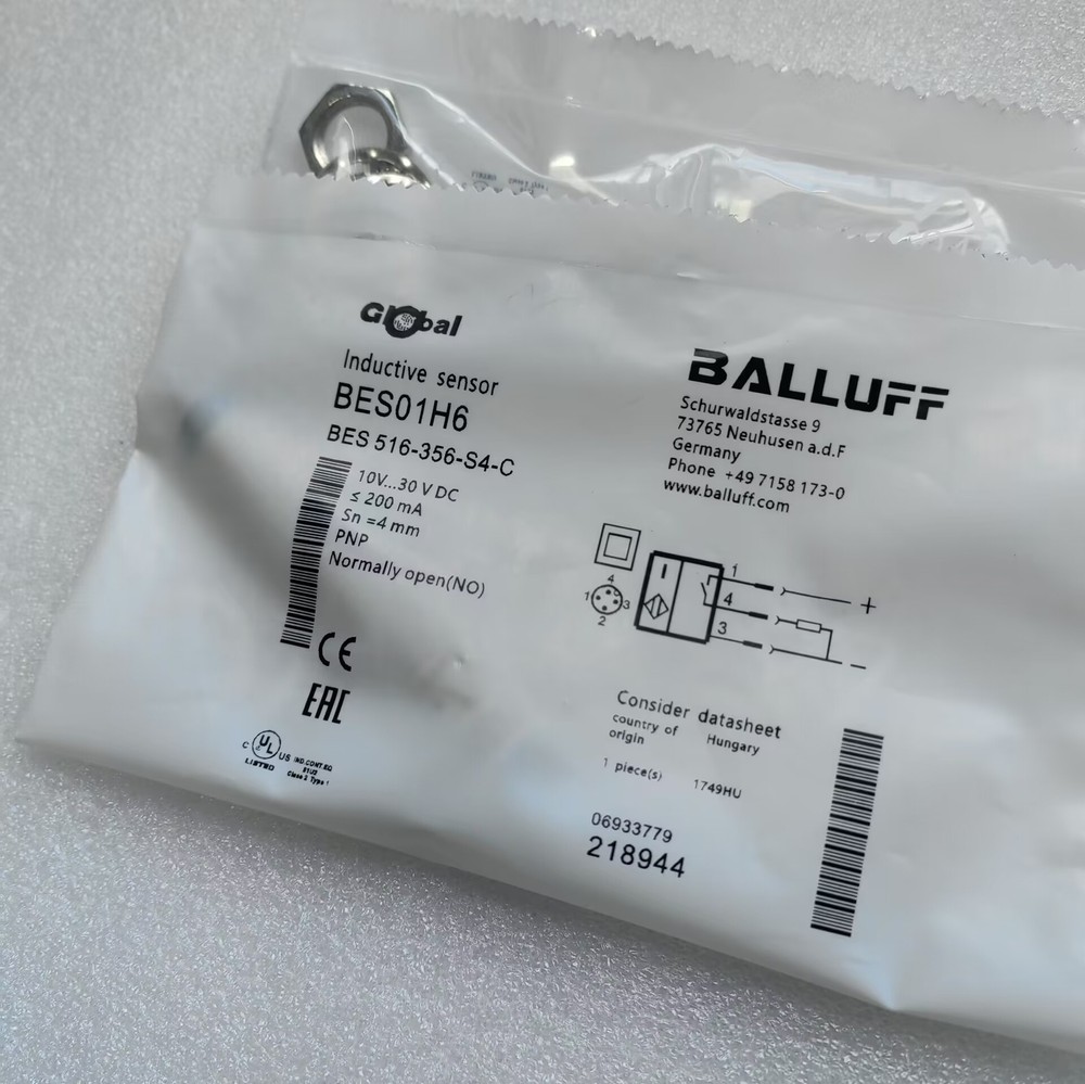 1pcs For BALLUFF BES 516-356-S4-C(BES01H6) Inductive Standard Sensors PNP New #G