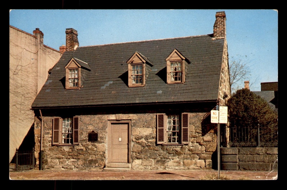 Edgar Allen Poe Shrine Richmond Virginia VA Signs House Unp Postcard