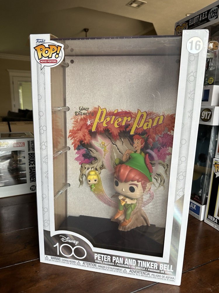 Funko Pop! Vinyl: Peter Pan And Tinker Bell (Oversized) - #16 - Disney 100 - New