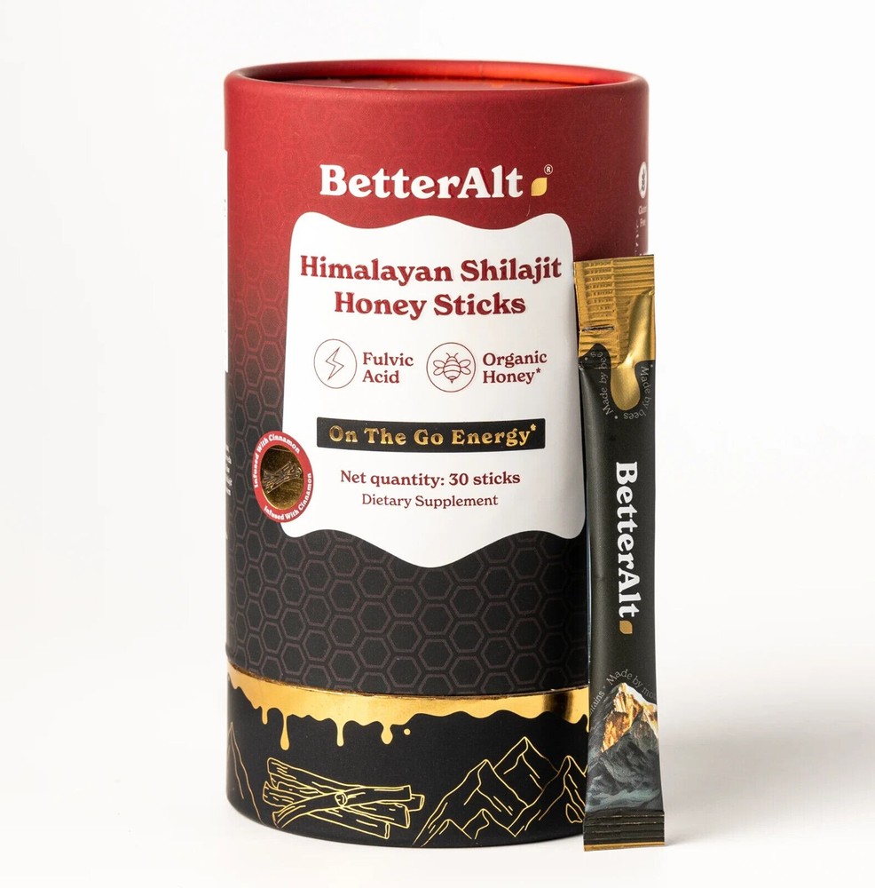 Pure Himalayan Shilajit Sticks with Organic Honey for Natural Energy Boost