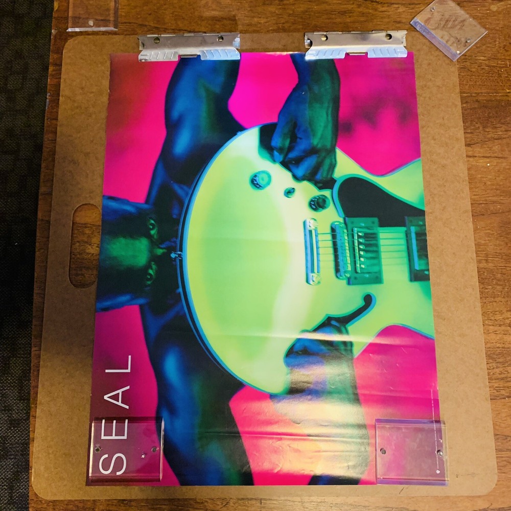 Seal Human Being Original 1998 RARE 24x18 Record Label Promo Poster Collectible