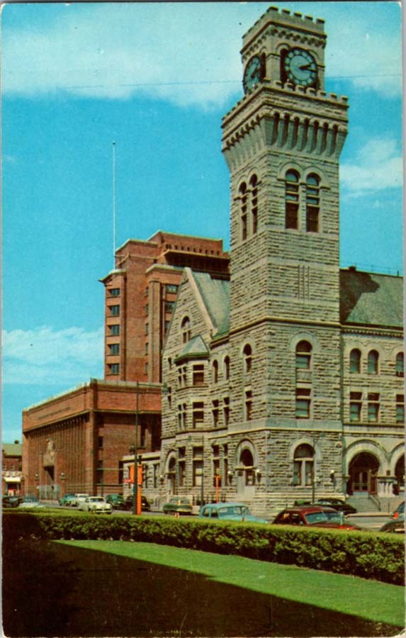 Sioux City Iowa IA : COURT HOUSE SCENE m/14 BA9459