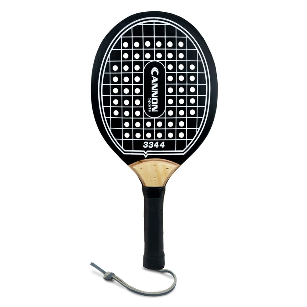 Pro Wooden Paddleball Paddle for POP Tennis & Paddle Ball in Black