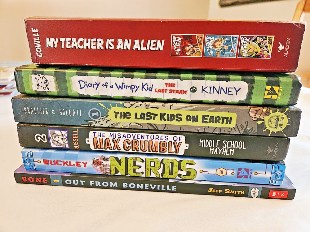 Lot of 6 Gently Used Books for Middle School Kids