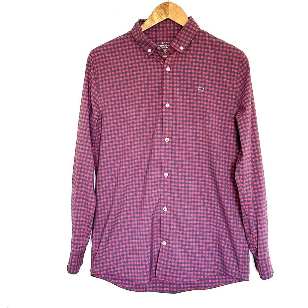 Vineyard Vines Boys Shirt Size 18 XL Button Up Long Sleeve Lightweight Top