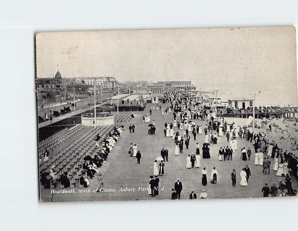 Postcard Boardwalk Asbury Park New Jersey USA