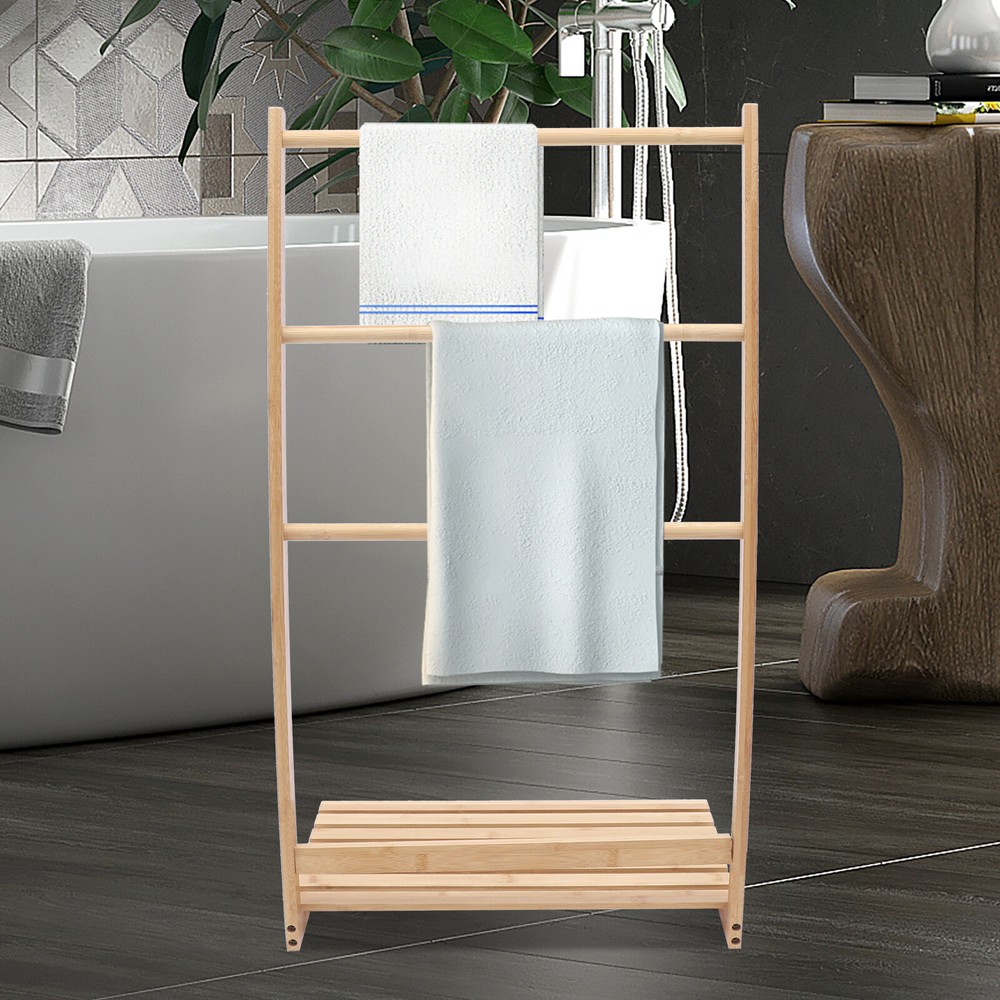 Towel Holder Towel Rack Freestanding for Blanket Dry Home Bathroom Hotel USA