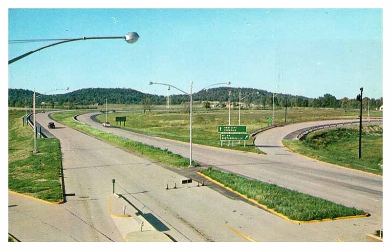 Postcard HIGHWAY SCENE Louisville Kentucky KY a/01 AS3965