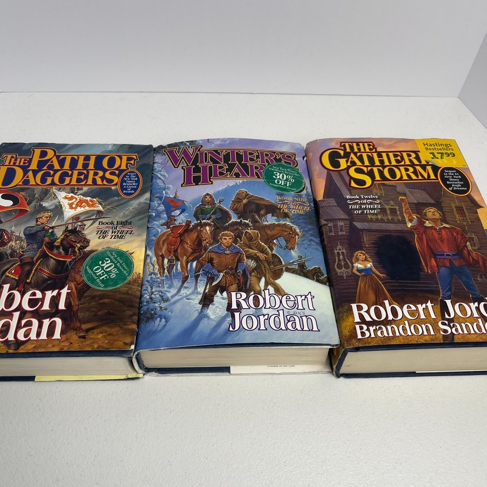 Robert Jordan 1st Edition HC VTG Wheel of Time Book Lot of 3