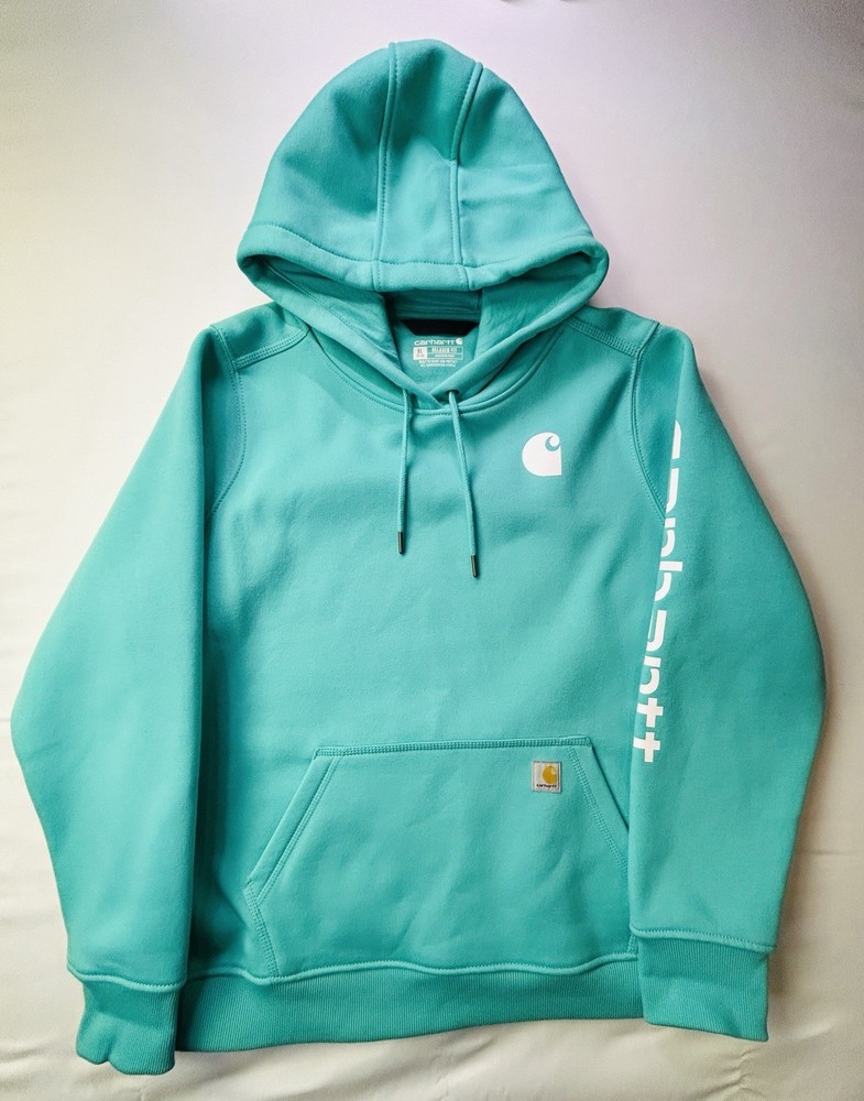 Carhartt Teal XL Relaxed Fit Hoodie