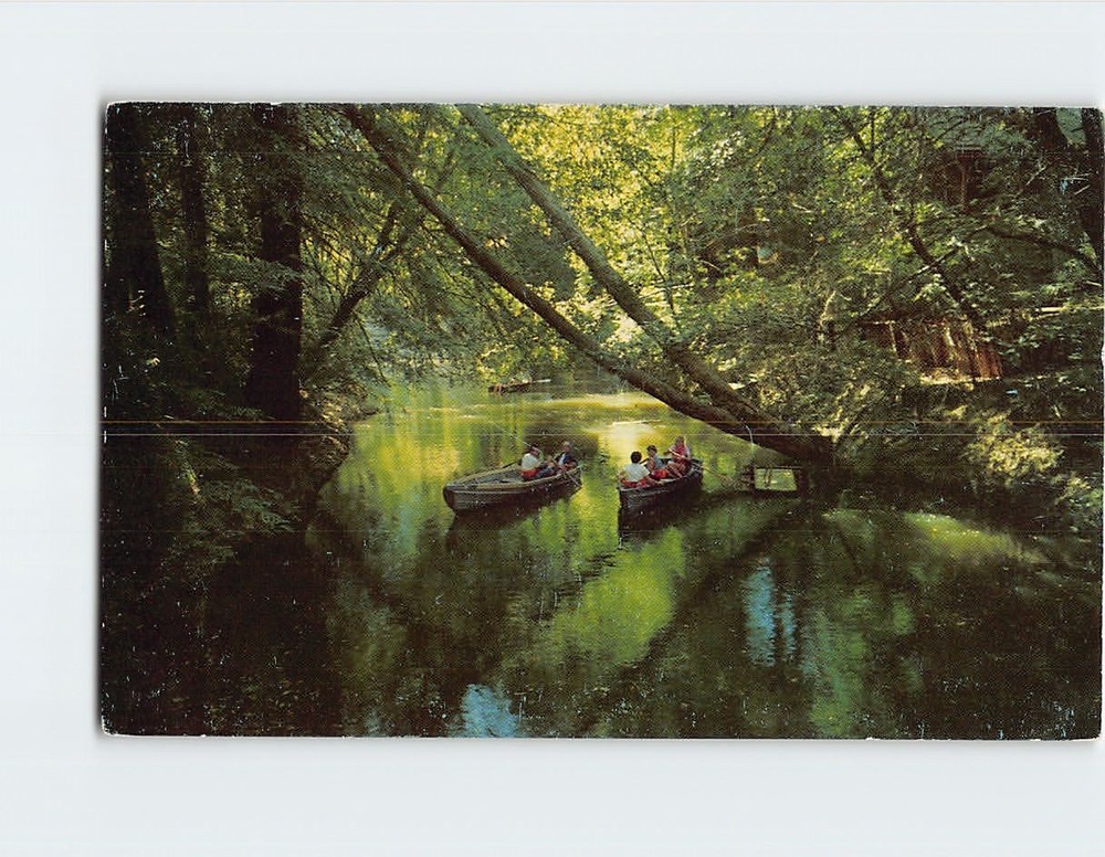 Postcard Boating on Zayante Creek Mt. Hermon California USA
