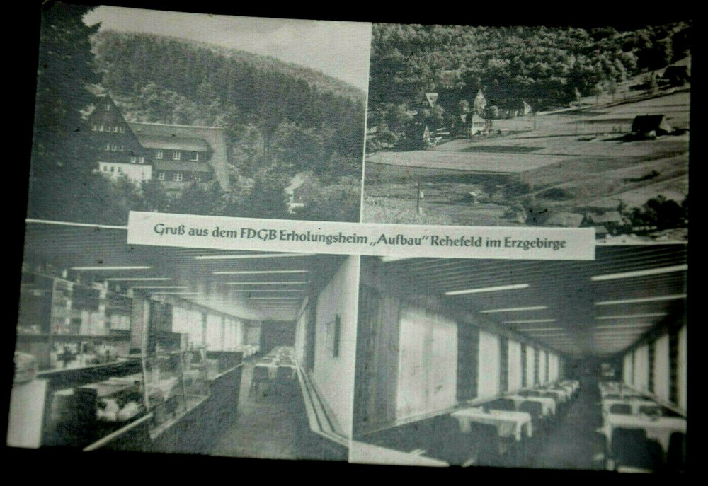 55243 AK FDGB Recreation Home Construction Rehefeld In The Erzgebirge 1973
