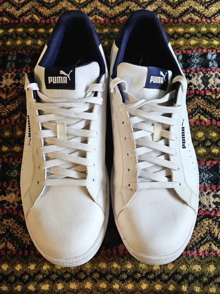 Men's PUMA Sneakers/ Soft Foam/ US Size 11/ White Leather Excellent Condition