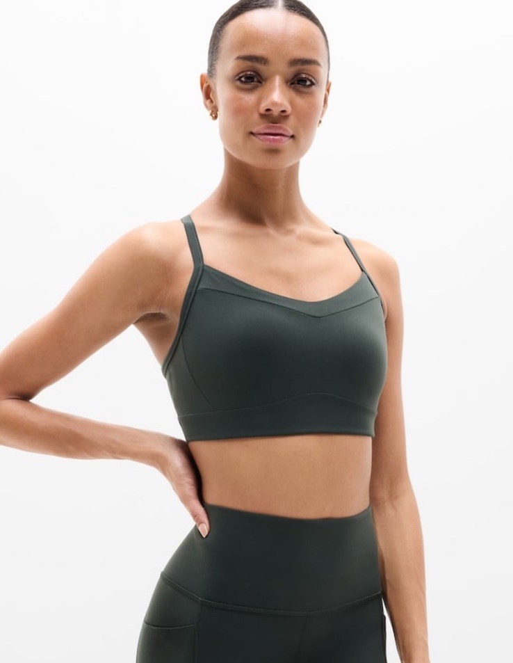 Athleta Vital sports bra- medium D/DD- elm- nwot