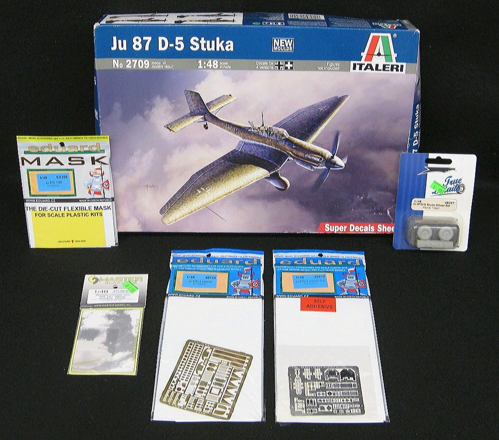 1/48 Italeri Models JUNKERS Ju-87D-5 STUKA + FIVE DETAIL SETS *NMIB*