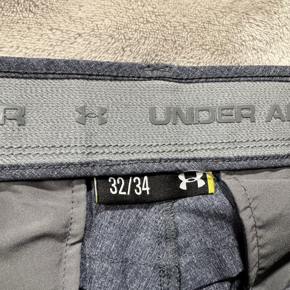 Under Armour Pants Mens 32 X 34 Gray Heather Golf Performance Stretch Chino