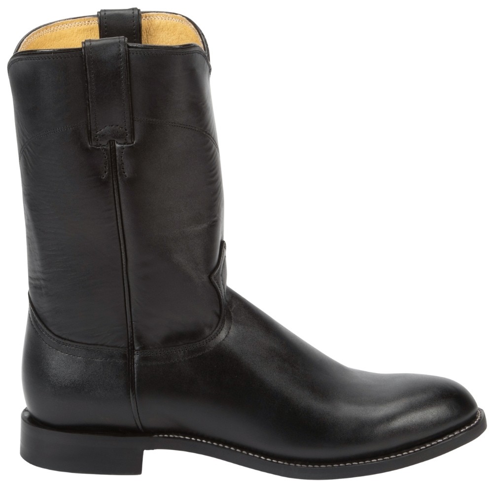 Justin Boots Jackson 10 Inch Round Toe Roper Mens Black Casual Boots 3133  