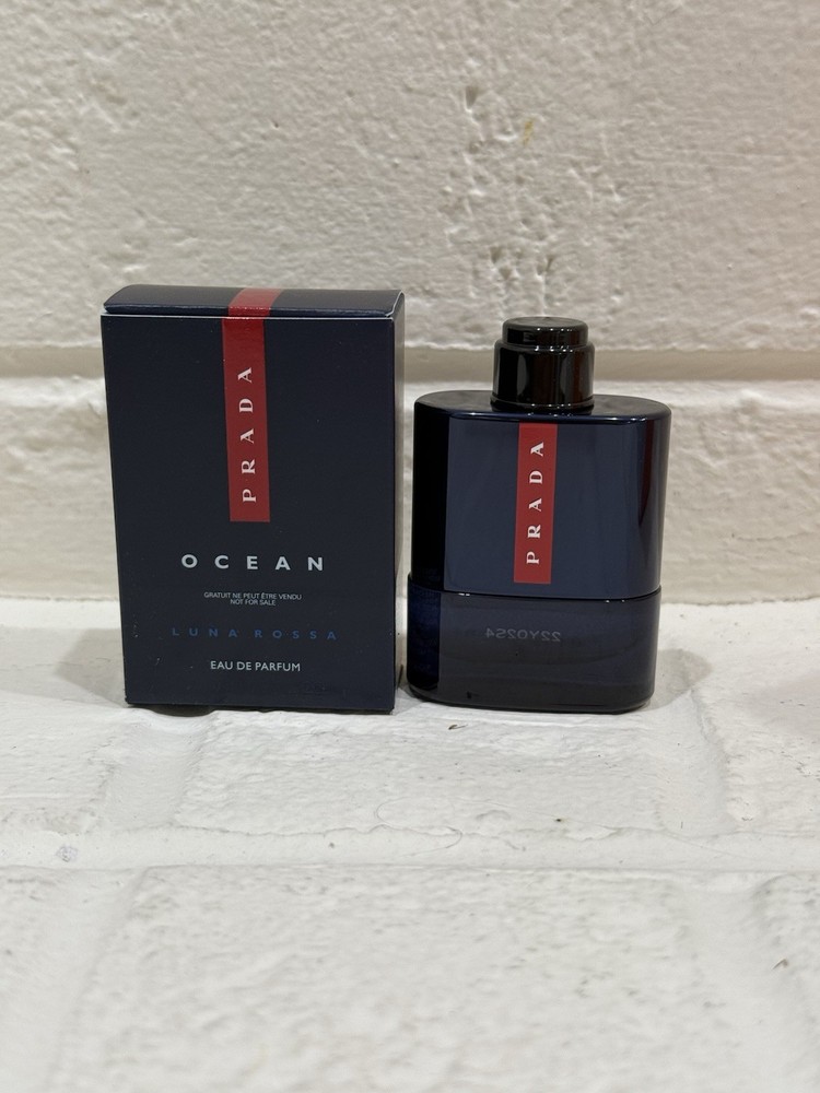 Prada Luna Rossa OCEAN Eau De Parfum Mini NEW Travel Size 0.3 fl.oz/ 9 ml