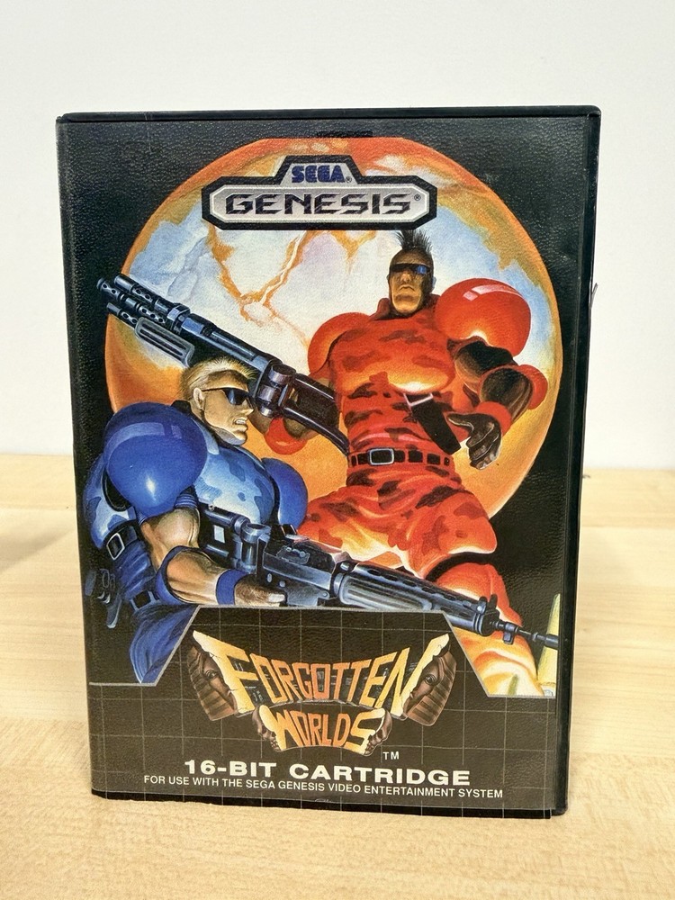 Forgotten Worlds (Sega Genesis, 1989) Complete Authentic Tested