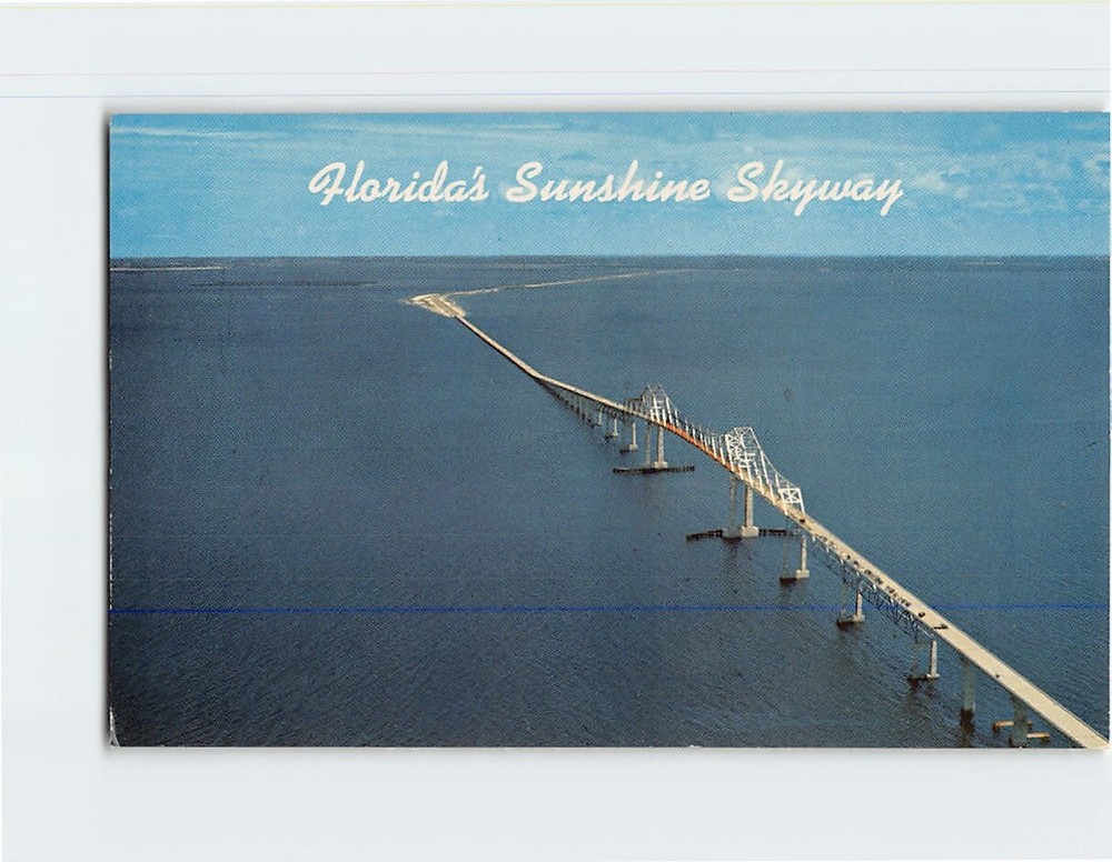 Postcard Floridas Sunshine Skyway St. Petersburg Florida USA
