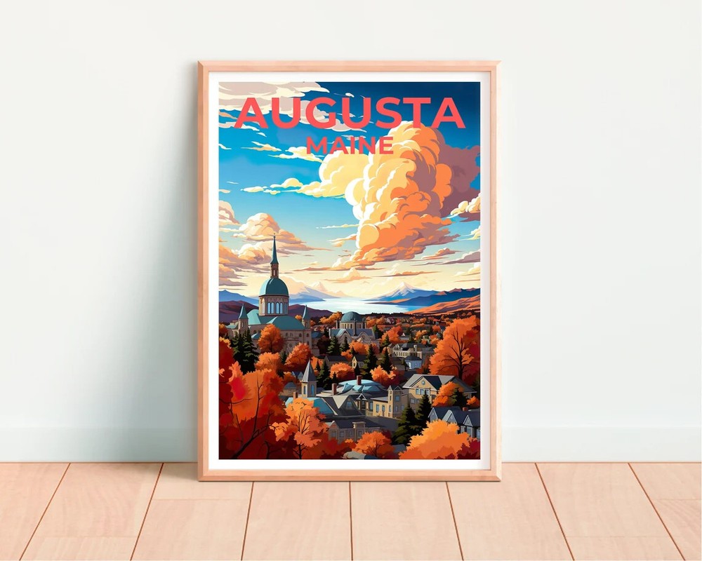 Póster Augusta Maine Calidad Premium Elige tu Talla