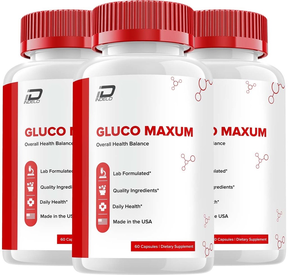(3 Pack) Gluco Maxum Capsules – Gluco Max Pills Advanced Supplement, All Natural