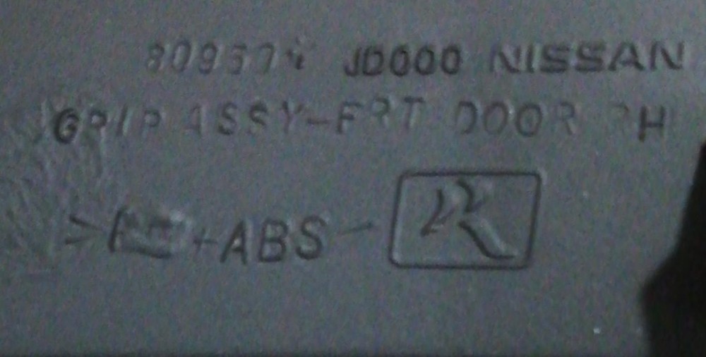 Genuine Nissan OE Grip Assy-Front Door Rh 80950-JD000