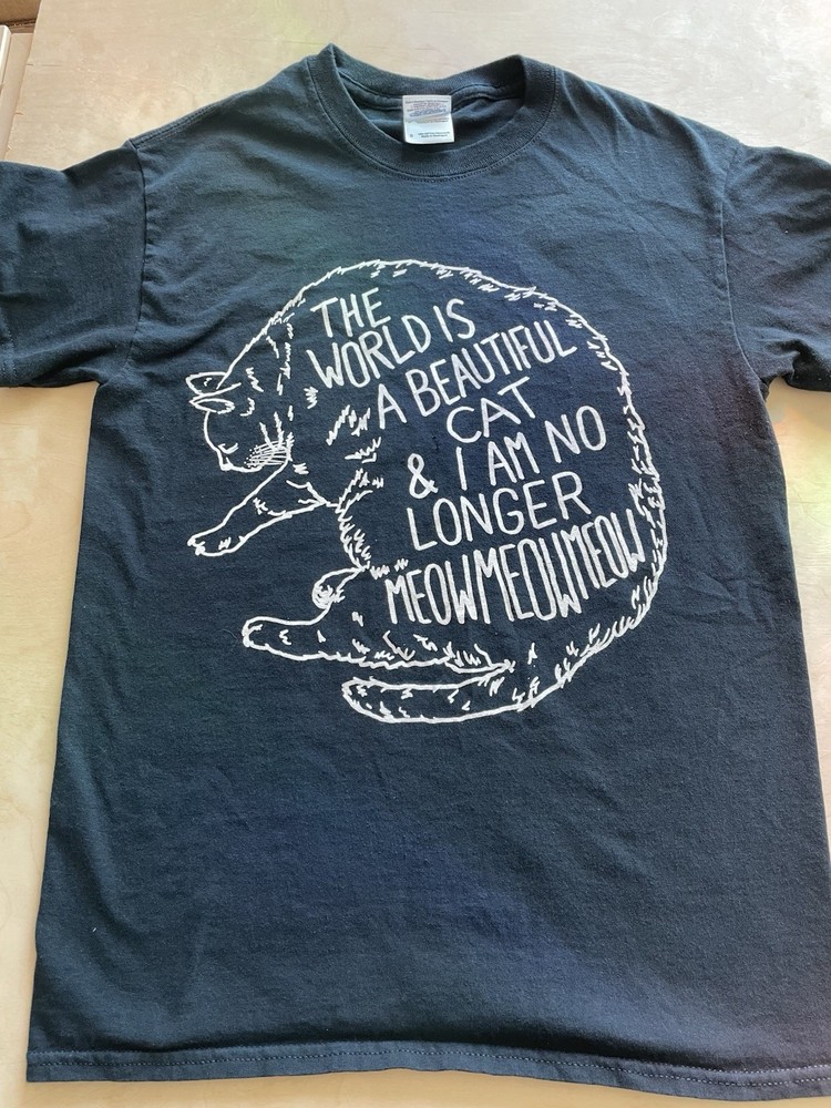 TWIABP The World Is Beautiful Place tour merch shirt - Cat - Size Small