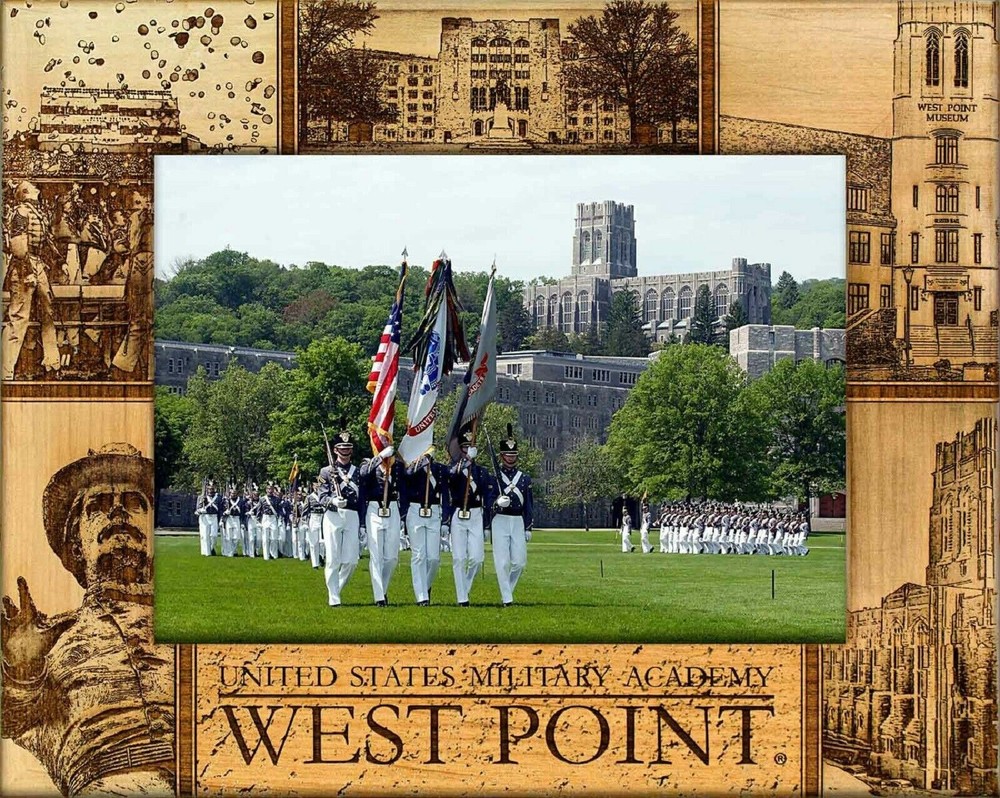 West Point United States Military Academy Engraved Wood Picture Frame (4 x 6)