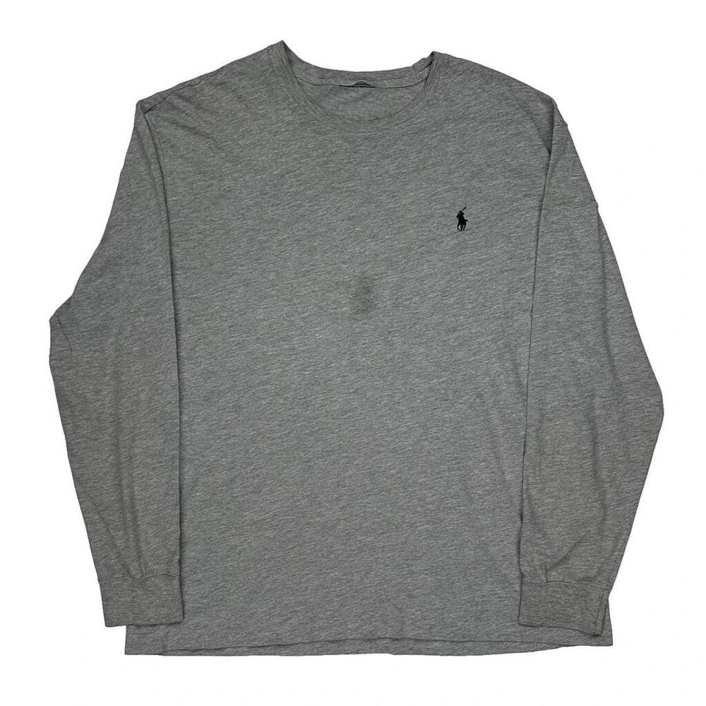 Polo By Ralph Lauren Long Sleeve T-Shirt - 2XL Gray Cotton