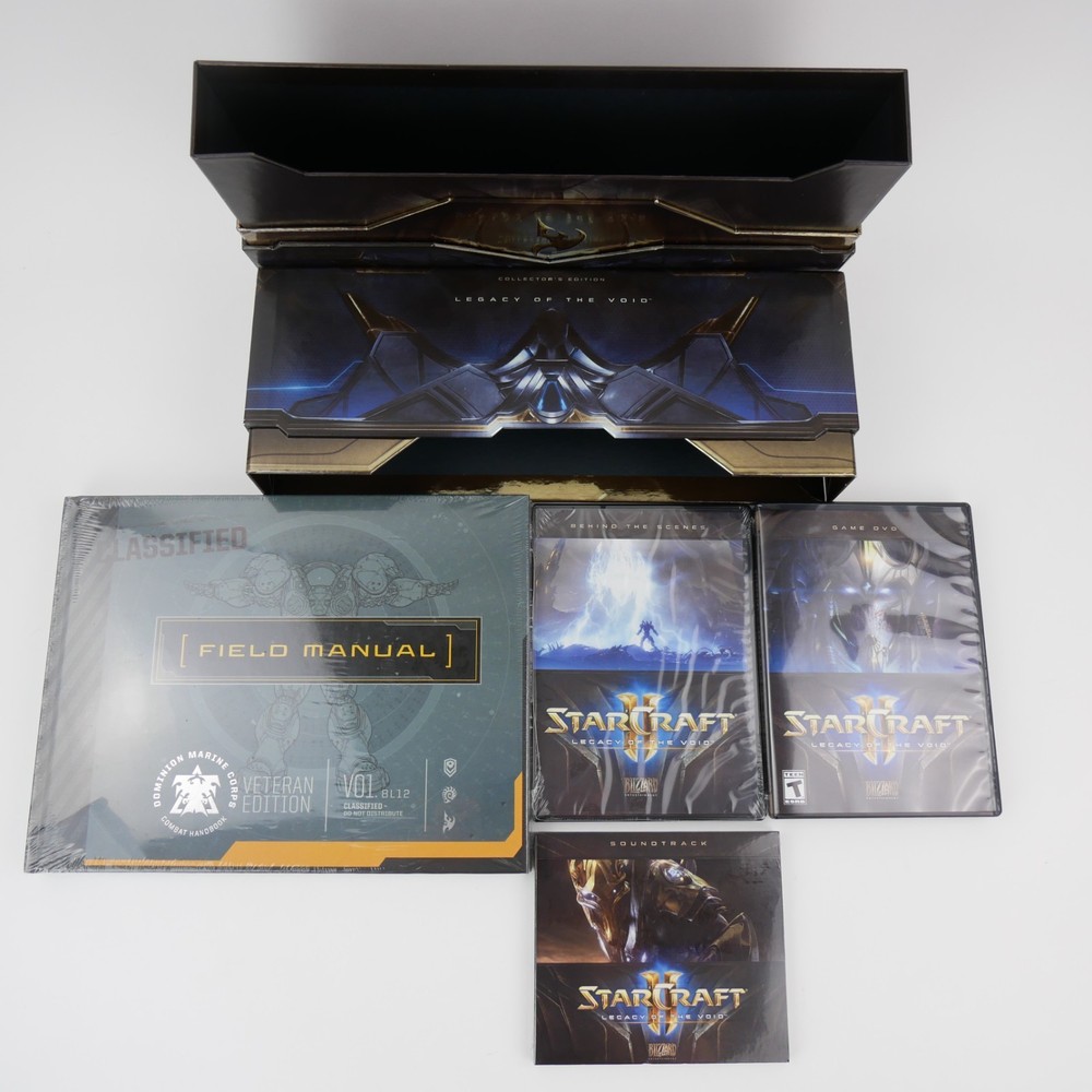 StarCraft II 2 Legacy of the Void Collector's Edition PC SEALED Art Book DVD OST