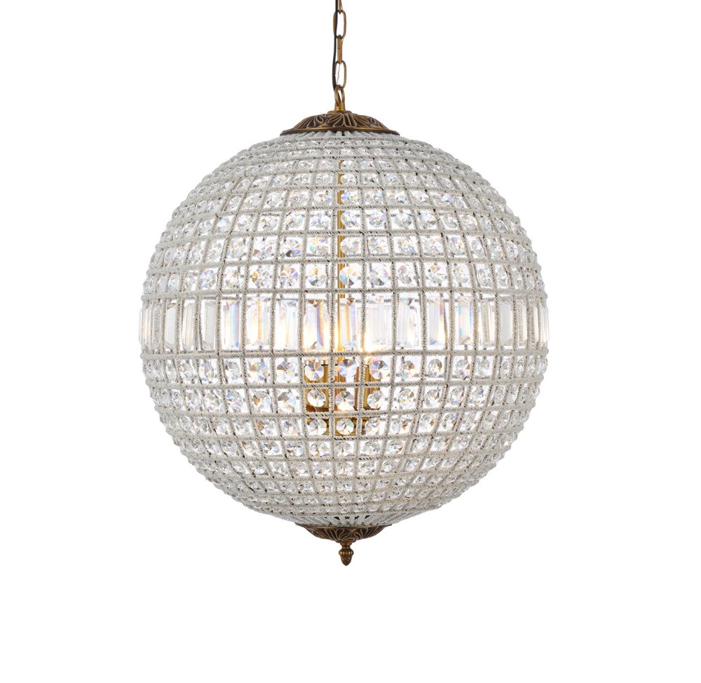 Elegant Lighting 1205D24/RC Olivia 5 Light 24