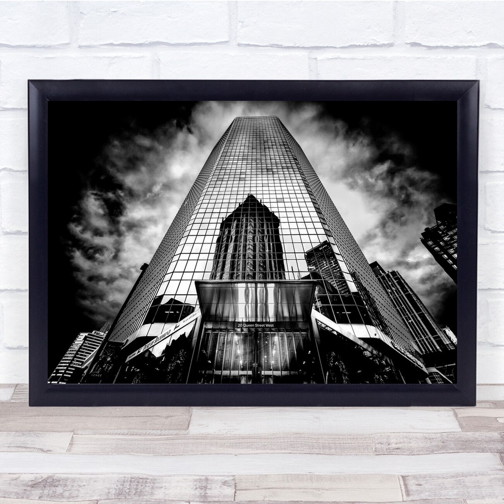 City Cityscape Night Retouch Lights Canon Street Wall Art Print