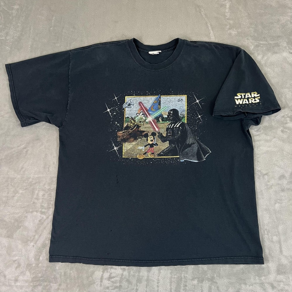 Star Wars Weekends 2006 Disney World Vintage T-Shirt Sz XXL Yoda Darth Vader