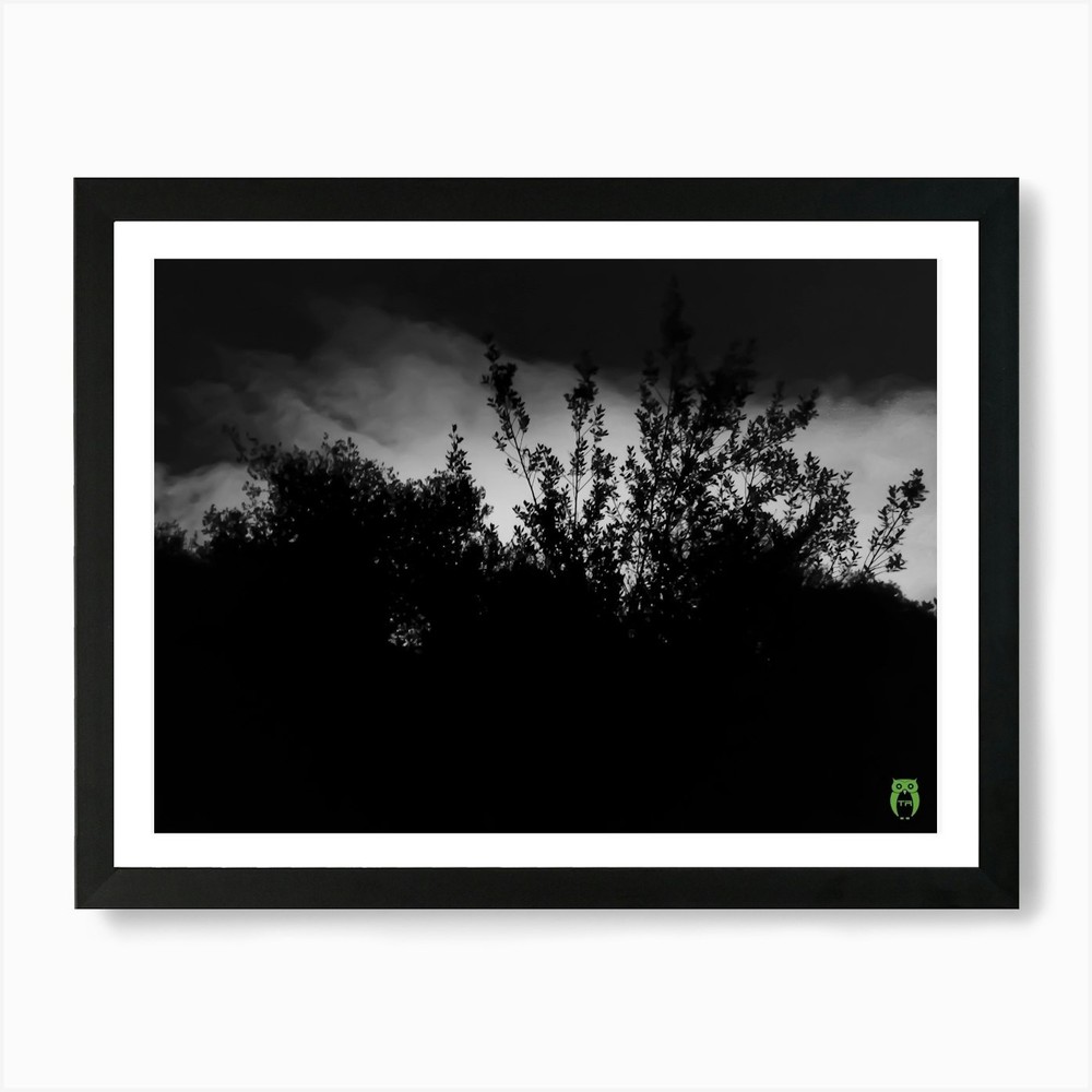 Dark Tree Framed Wall Art Canvas Print Poster Picture