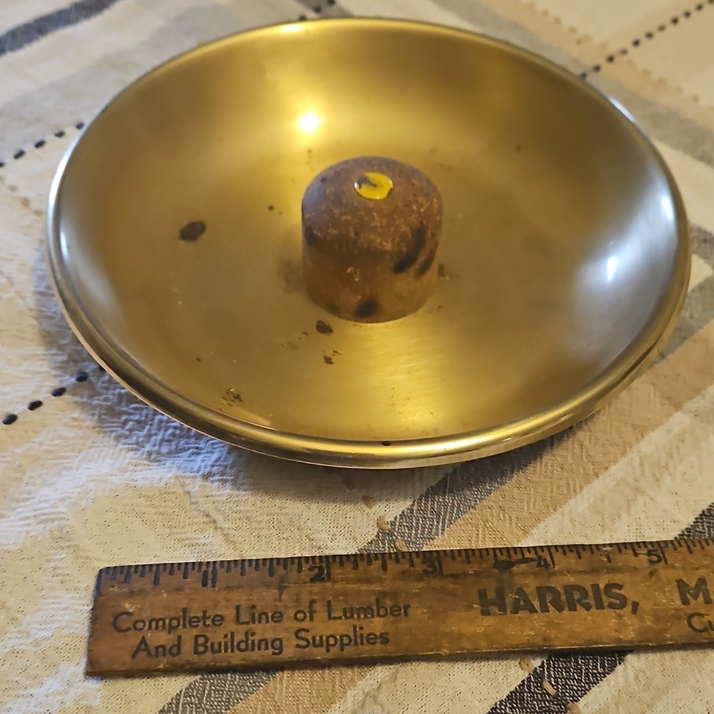 DUR-IT BUFFALO Brass Candle Holder Polished Gold Round For Mini Candle