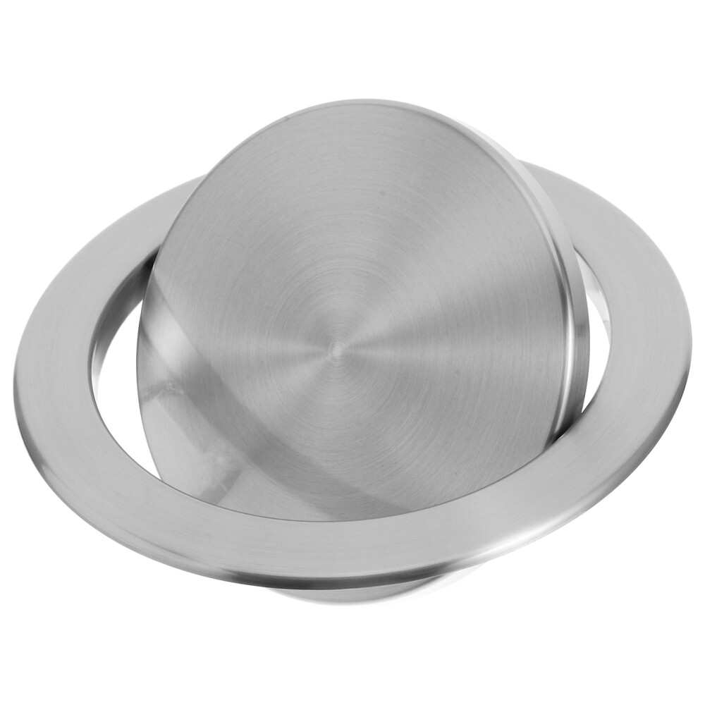 Cubo de basura de encimera tapa de desecho cubierta de solapa de equilibrio bote de basura empotrado