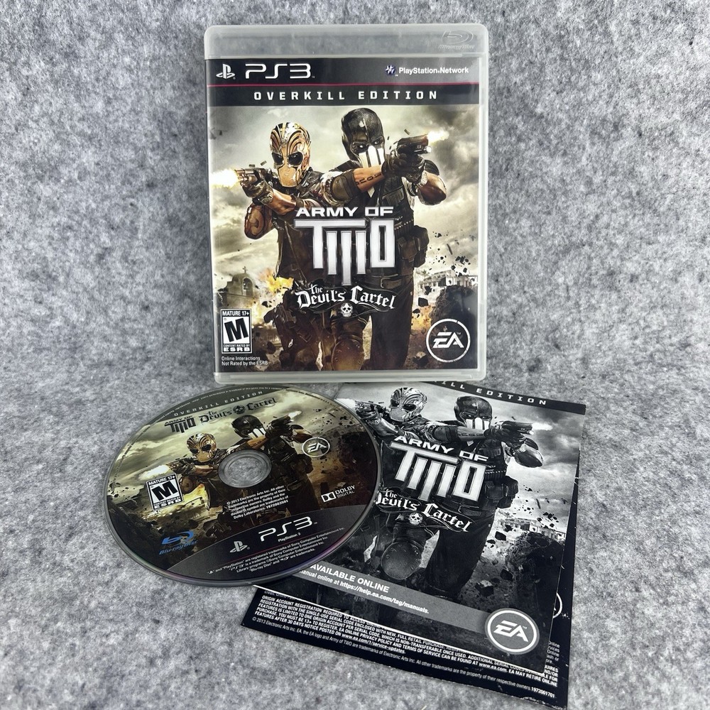 Army of Two The Devil's Cartel Overkill Edition PS3 PlayStation 3 Tested CIB