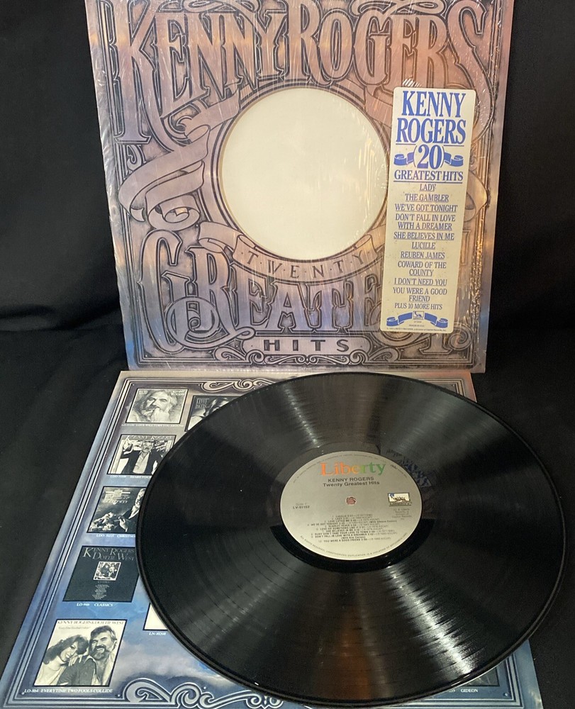 Kenny Rogers  20 Greatest Hits Ex Ex Liberty Records Shrink Hype Sticker