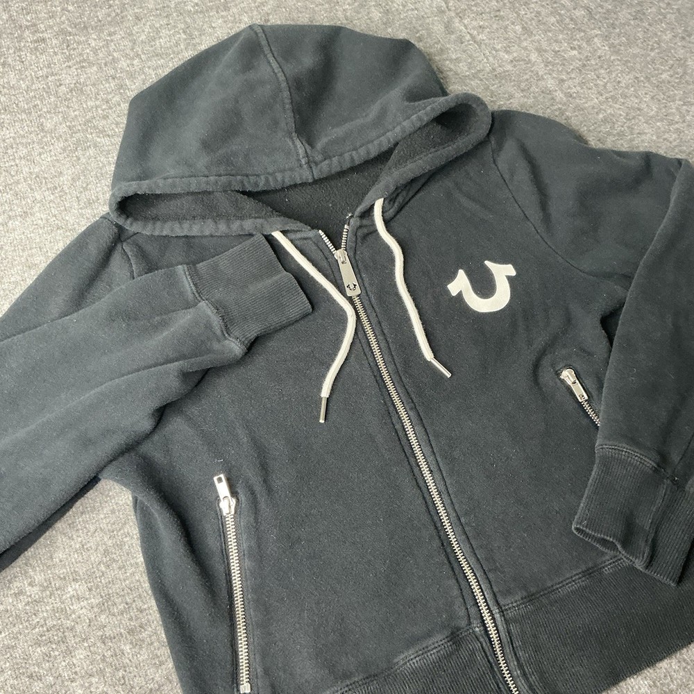 True Religion  Vintage Zip Hoodie Women's Medium Full Zip Y2k