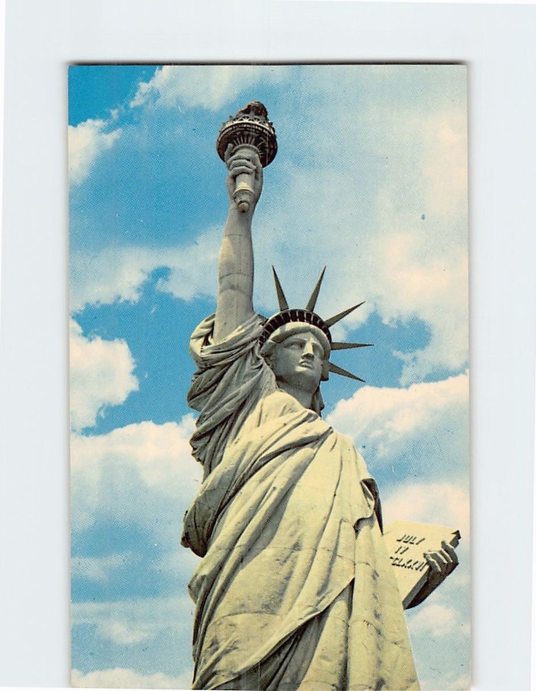 Postcard Statue of Liberty National Monument Liberty Island NYC New York City