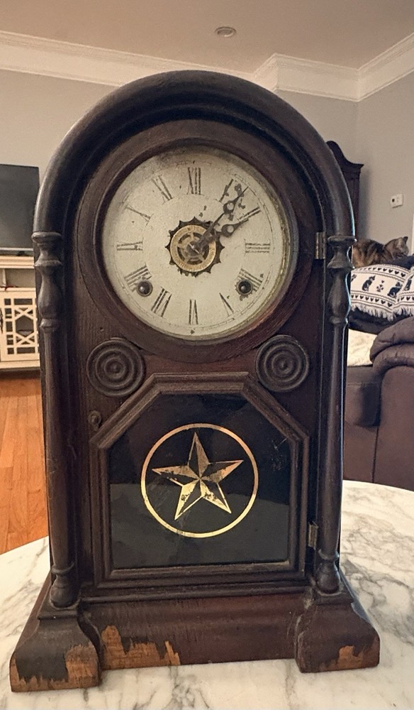 Antique 1800s mantel clock