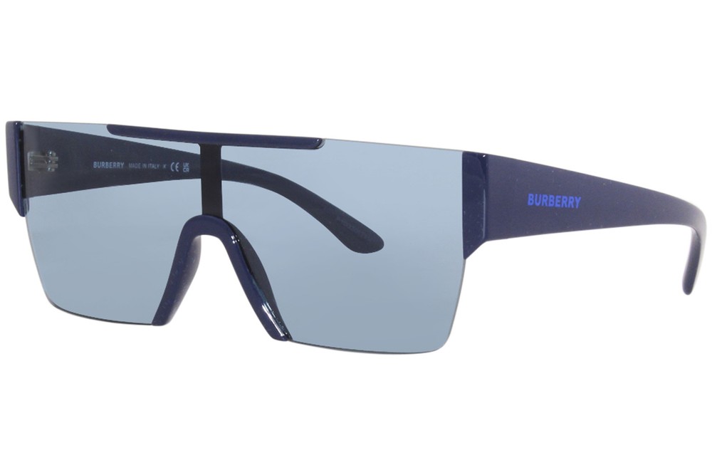 Burberry BE4291 Mens Blue Rectangle Sunglasses with Blue Lenses 38mm