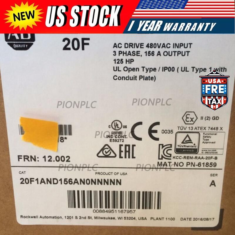 20F1AND156AN0NNNNN Allen-Bradley PowerFlex 753 VFD Drive  US Free Tax