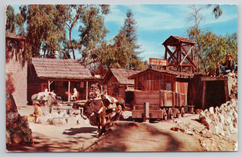 Knott's Berry Farm Ghost Town Gold Mine Buena Park CA Postcard