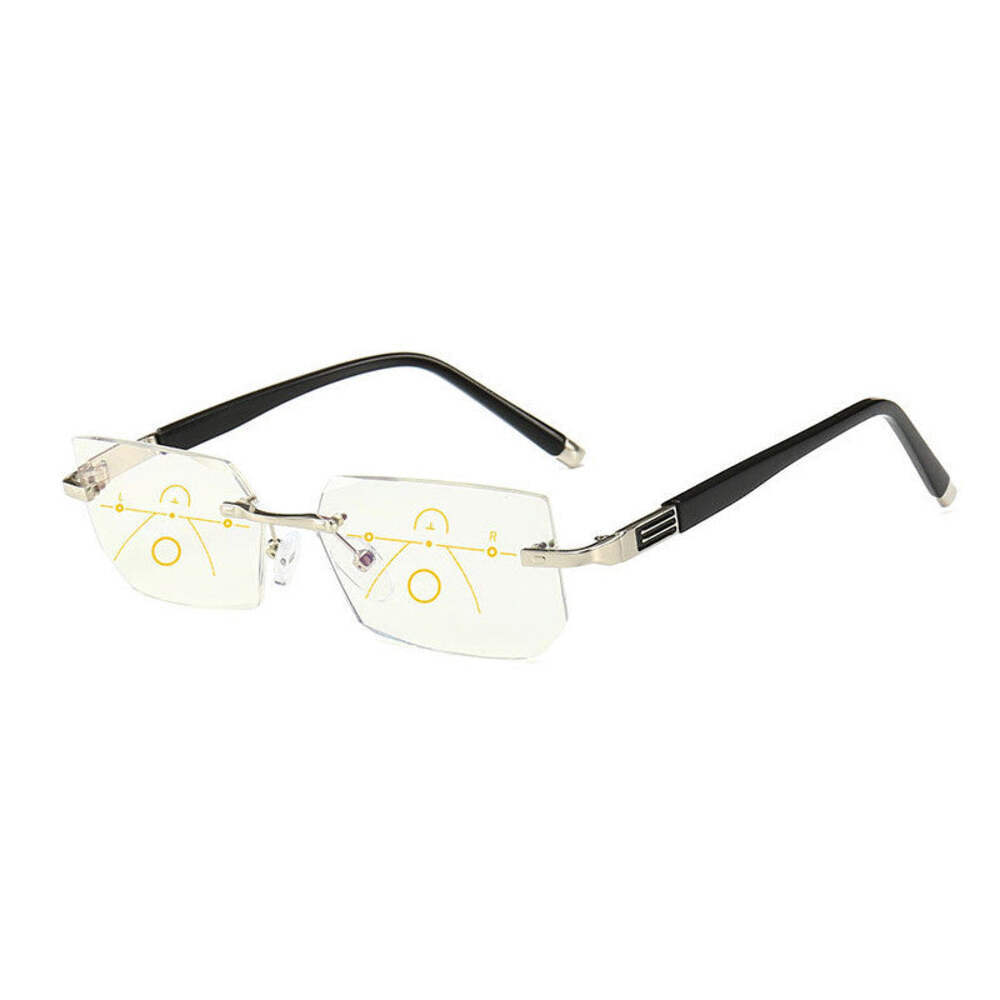 Progressive Presbyopic Reading Glasses, Diamond Cut Edge, Comfortable Unisex Des
