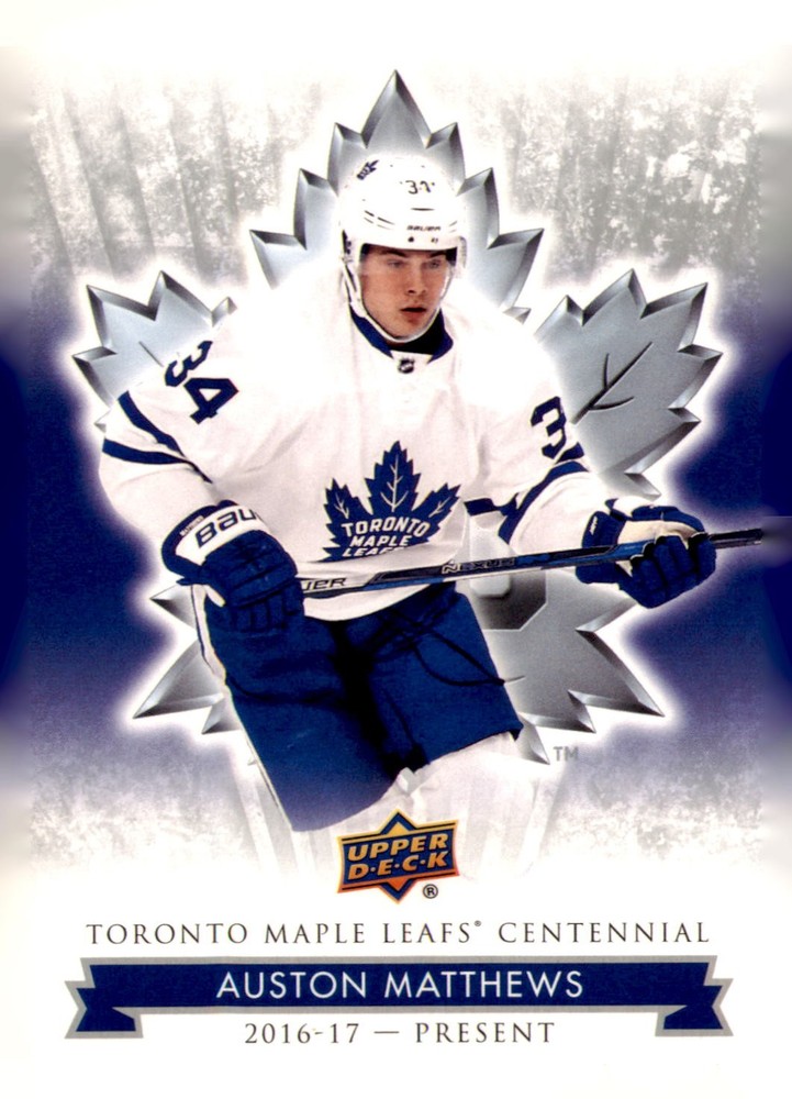2017 Upper Deck Toronto Maple Leafs Centennial Auston Matthews