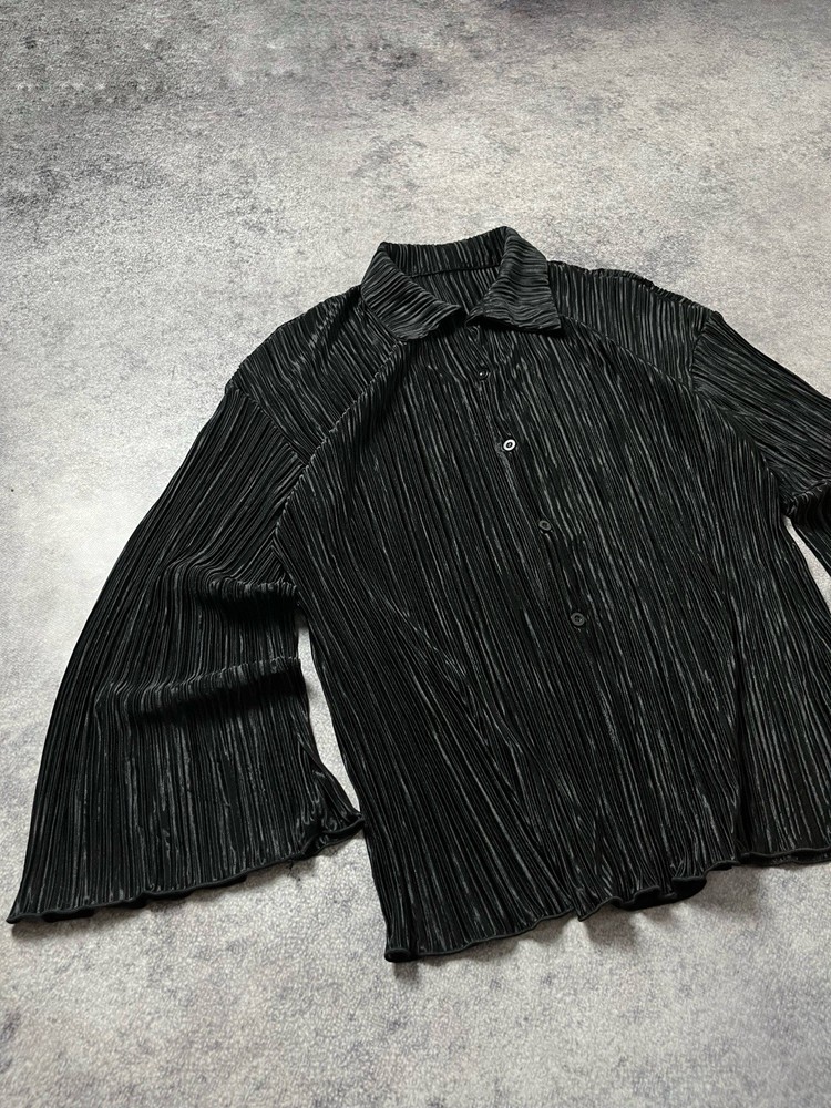 🔥Pleats Please Issey Miyake Style 90'S Vintage Unbranded Shirt Button Up