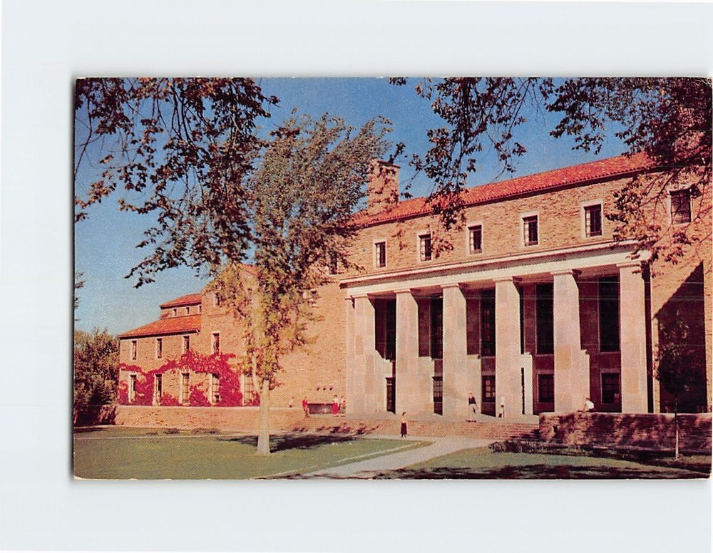 Postcard Norlin Library University of Colorado Boulder Colorado USA